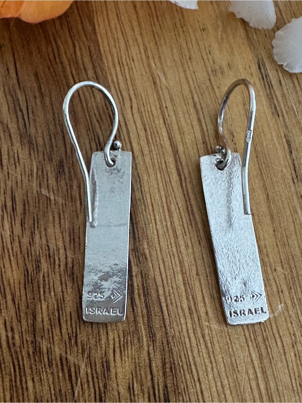Silpada Silver Textured Rectangular Drop Earrings - Picture 5 of 6